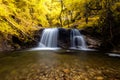 Mae Pan Waterfall ,The waterfall is very beautiful in the tropics,Chiang Mai,thailand