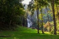 Mae Tia Waterfall is the most beautiful waterfall in Ob Luang National Park,Doi Kaeo, Chom Thong,Thailand Royalty Free Stock Photo