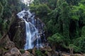 Mae Tia Waterfall is the most beautiful waterfall in Ob Luang National Park,Doi Kaeo, Chom Thong,Thailand Royalty Free Stock Photo