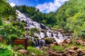 Mae Ya waterfall it beautiful most famous in Doi Inthanon National Park, Chiang mai, Thailand Royalty Free Stock Photo