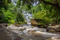 Mae Ya Waterfall in Doi Inthanon National Park,Jom Thong District,Chiang Mai province,Northern Thailand.One of the most beautiful Royalty Free Stock Photo