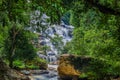 Mae Ya Waterfall in Doi Inthanon National Park,Jom Thong District,Chiang Mai province,Northern Thailand.One of the most beautiful Royalty Free Stock Photo