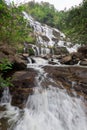 Mae Ya Waterfall, the popular place in Chiang Mai , Thailand Royalty Free Stock Photo