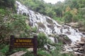 Mae Ya Waterfall, the popular place in Chiang Mai , Thailand Royalty Free Stock Photo