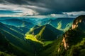 Maehongson, Thailand, offers a breathtaking spectacle of layered mountain slopes and the ever-changing canvas of a cloudy sky