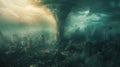 The Maelstrom\'s Embrace wind tornado dark Earths cities