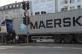 Maersk contain tranpotation in Copenhagen Denmark.