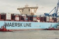 Maersk container ship in Poland