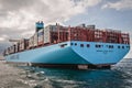 Maersk container ship in Poland