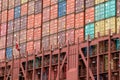 Maersk container ship Port of Rotterdam Royalty Free Stock Photo