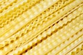 Mafaldine, reginette (Italian for little queens) or simply mafalda or mafalde, is a type of ribbon-shaped pasta