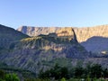 Mafate circus in the morning light, Reunion island, view from Aurere