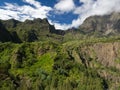Mafate Cirque outlook in Reunion Island