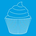 Maffin icon, outline style