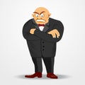 Mafia boss with arms crossed Royalty Free Stock Photo