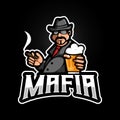 Mafia holding beer