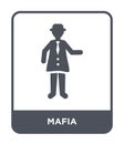 mafia icon in trendy design style. mafia icon isolated on white background. mafia vector icon simple and modern flat symbol for Royalty Free Stock Photo
