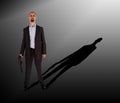 Mafia man is holding a shotgun Royalty Free Stock Photo