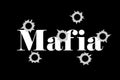 Mafia - organized crime and dangerous shooting from guns and weapons Royalty Free Stock Photo