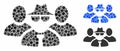 Mafia people group Mosaic Icon of Circle Dots