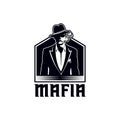 Mafia vector illustration design badge Royalty Free Stock Photo