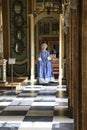 Actors performing daily life in the 18th century in the Palace-Convent of Mafra