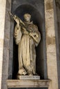 Large statue of Saint Ioannes de Deo Royalty Free Stock Photo