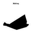 Mafraq outline map Royalty Free Stock Photo