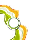 Magazine or brochure, design smooth wave curve lines and circles