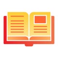 Magazine flat icon. Open book color icons in trendy flat style. Notebook gradient style design, designed for web and app Royalty Free Stock Photo