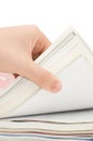 Magazine isolated over white Royalty Free Stock Photo