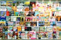 Magazines on display Royalty Free Stock Photo