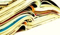 Magazines heap detail Royalty Free Stock Photo