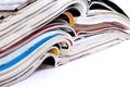 Magazines heap detail Royalty Free Stock Photo