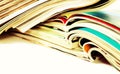 Magazines heap detail Royalty Free Stock Photo