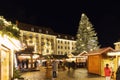 Magdeburg, Germany - December 11,2022: Beautiful traditional German Christmas Market squarewall advent calender Royalty Free Stock Photo