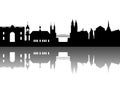 Magdeburg Silhouette abstract Royalty Free Stock Photo