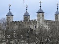 Tower of London from the River Thames Royalty Free Stock Photo