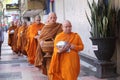 Pindapata - Monks Collecting the food from Buddhist peoples Vesak Day