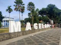 Magelang city signboard in the square right in the center of the city