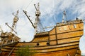 Magellan Replica Ship - Punta Arenas - Chile Royalty Free Stock Photo