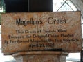 Description in the Chapel with Magellan`s Cross, Cebu City, Philippines