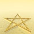 Magen David (star of David) - 3D render Royalty Free Stock Photo