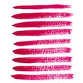 Magenta acrylic brush strokes Royalty Free Stock Photo