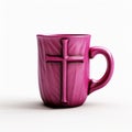 Magenta Cross Coffee Cup - Zbrush Style 3d Model