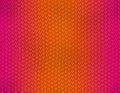 Magenta and orange gradient snake skin pattern, short sharp scale