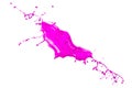 Magenta paint splash Royalty Free Stock Photo