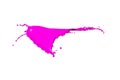 Magenta paint splash Royalty Free Stock Photo