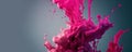 magenta paint splashes, creative explosion, colorful waves