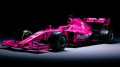 Magenta Pink Racing Car: A Tribute To 1992 F1 With Driver Inside